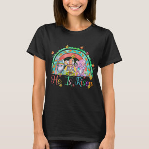 he is risen gnome, retro, vintage T-Shirt
