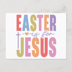 He is risen happy Christian easter Jesus God love  Holiday Postcard