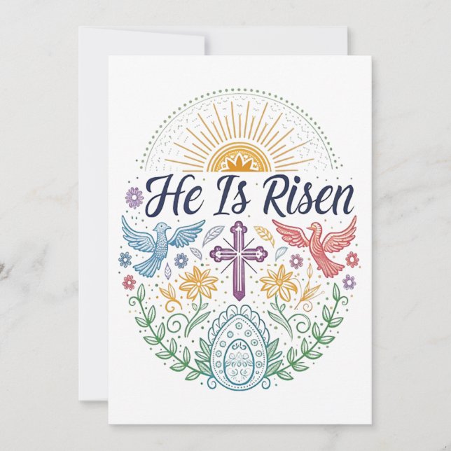 He is Risen Holiday Card (Front)