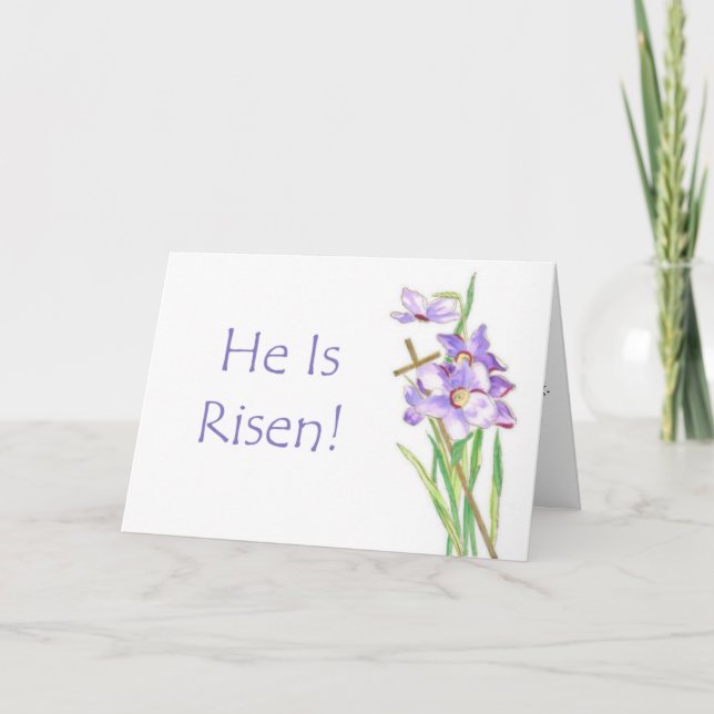 He Is Risen Holiday Card (Front)