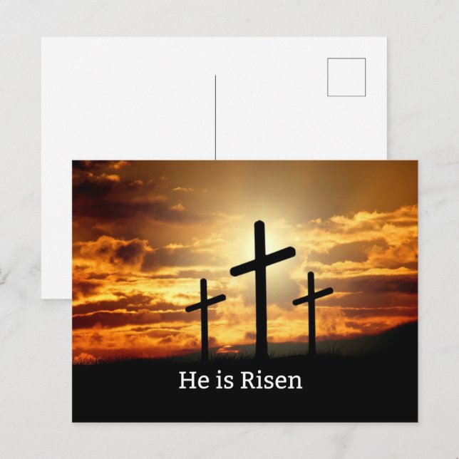 He is Risen Holiday Postcard (Front/Back)