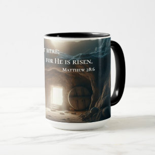 He Is Risen – Inspirational Empty Tomb Mug