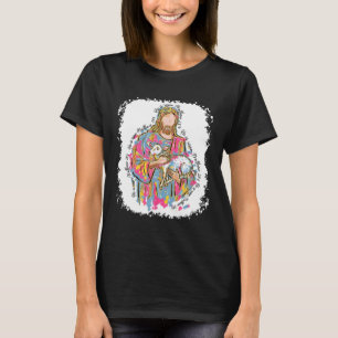 He Is Risen Jesus And Lamb God Happy Easter Christ T-Shirt