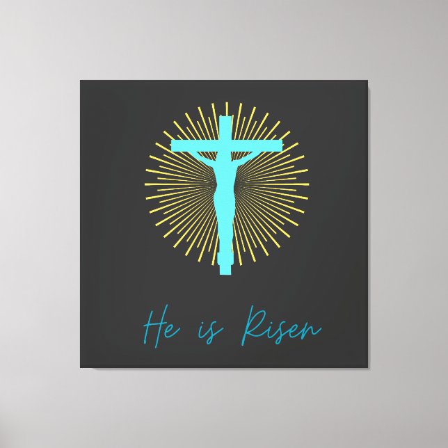 He is Risen Jesus  Canvas Print (Front)