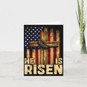 He is risen jesus christian god religious easterHe Card