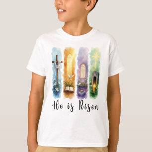 He is Risen Jesus Christian Happy Easter T-Shirt