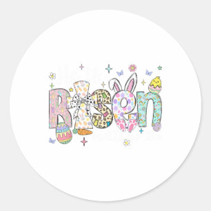 He Is Risen Jesus Christian Happy Easter Women Kid Classic Round Sticker
