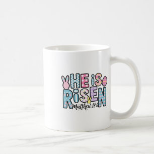 He Is Risen Jesus Christian Happy Easter Women Kid Coffee Mug