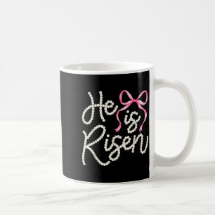 He is risen jesus christian happy easter women kid coffee mug