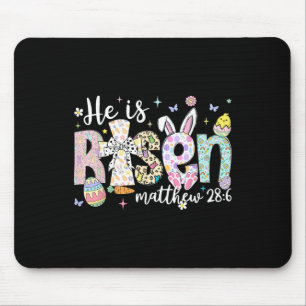 He Is Risen Jesus Christian Happy Easter Women Kid Mouse Pad
