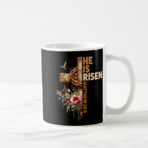 He is risen jesus christian religious easter menHe Coffee Mug