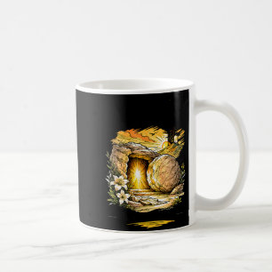 He is Risen Jesus Cross Religious Easter Christian Coffee Mug