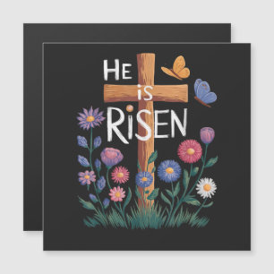 He Is Risen Jesus Floral Christian Easter