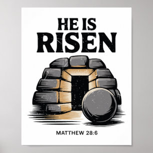 He Is Risen Jesus Resurrection Easter Day Outfit B Poster