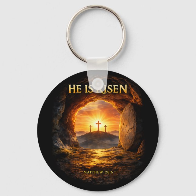He is Risen Key Ring (Front)