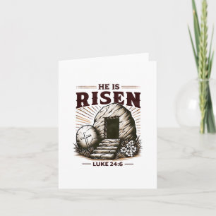 He Is Risen Luke 246 Jesus Christian Easter Day Card
