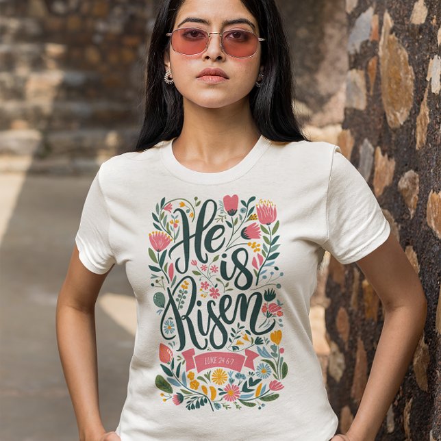 He Is Risen Luke 24-6-7 Tri-Blend Shirt (Creator Uploaded)