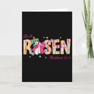 He Is Risen Matthew 286 Easter Christian Bible Jes Card