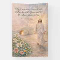 He Is Risen – Matthew 28:6 Bible Verse - Easter