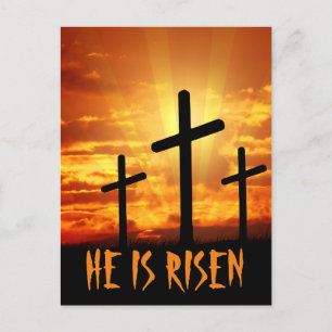 He Is Risen Matthew 28:6 Easter  Postcard