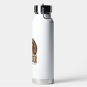 He Is Risen Matthew 28 6 Vintage Christian Design_ Water Bottle