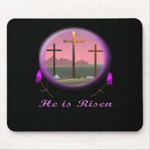 HE is Risen Mouse Pad