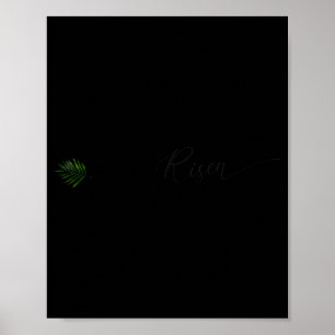 He is risen palm leaf 3 crosses minimalist easter poster