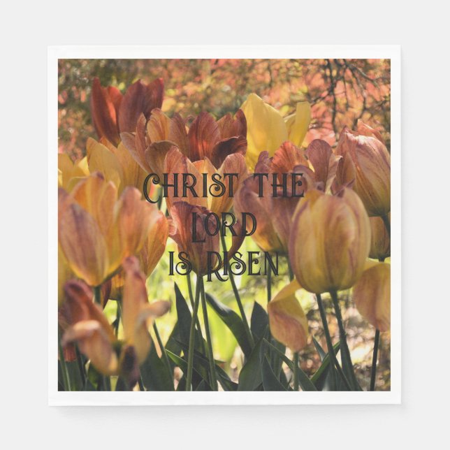 He is Risen paper napkins (Front)