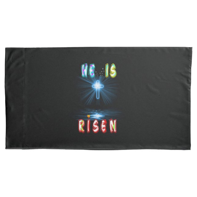 He Is Risen Pillowcase (Front-Left)