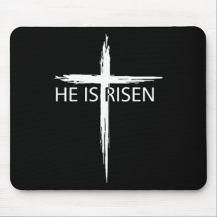 He Is Risen Pocket Christian Easter Jesus Religiou Mouse Pad