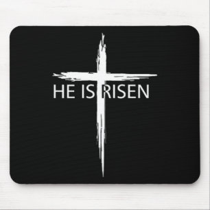 He Is Risen Pocket Christian Easter Jesus Religiou Mouse Pad
