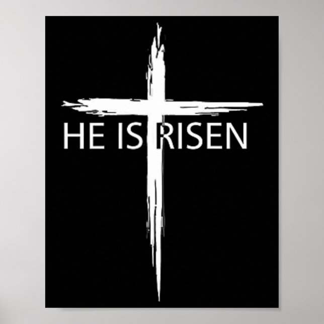 He Is Risen Pocket Christian Easter Jesus Religiou Poster (Front)