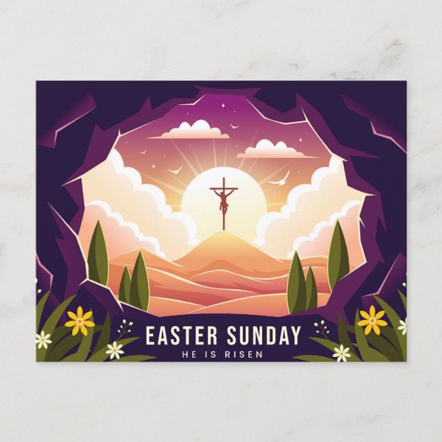 He is Risen Postcard (Front)