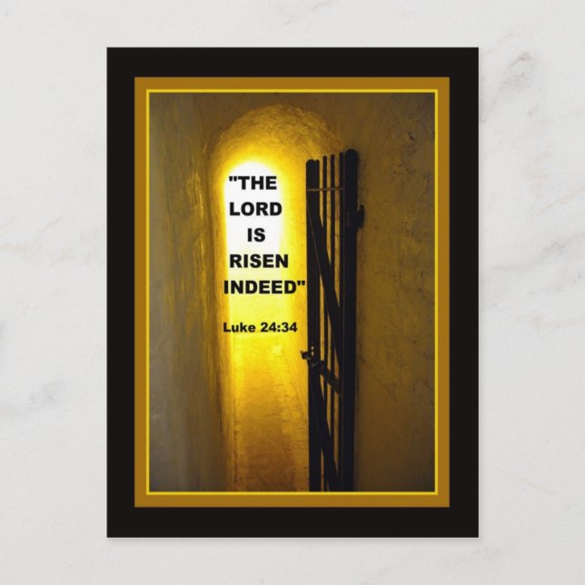 HE IS RISEN  Postcard (Front)