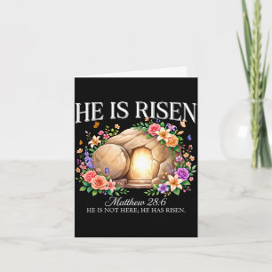 He is risen religious christian easter jesus for card