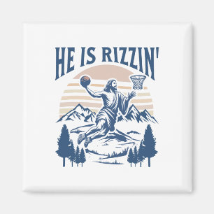 He Is Risen Rizzin' Easter Jesus Christian Faith B Magnet