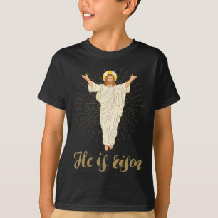 He Is Risen Rizzin' Easter Jesus Christian Faith T-Shirt
