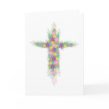 He is Risen Spring Flower Cross for Easter