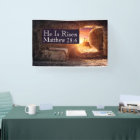 He Is Risen Three Crosses Empty Tomb Church Easter