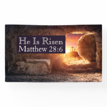 He Is Risen Three Crosses Empty Tomb Church Easter