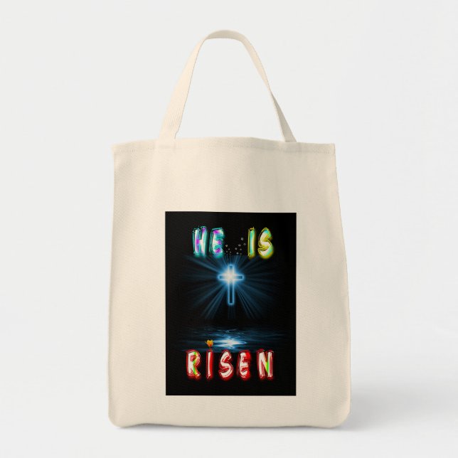 He Is Risen Tote Bag (Front)