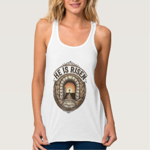 He Is Risen Vintage Easter Cross Shirt
