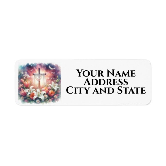 He is Risen Watercolor Easter (Front)