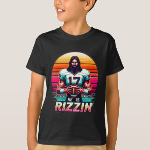 He Is Rizzen Christian Jesus Has Rizzen Easter Rug T-Shirt