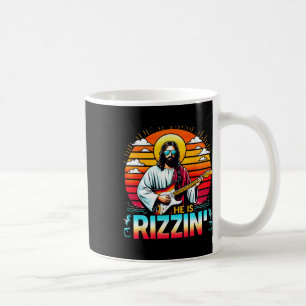 He Is Rizzin Easter Christian Jesus Funny Jesus Gu Coffee Mug