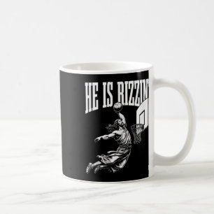 He Is Rizzin Fun Jesus Basketball Meme Tank Top Coffee Mug