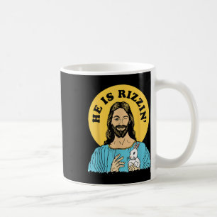 He Is Rizzin Funny Jesus Christian Happy Easter Da Coffee Mug