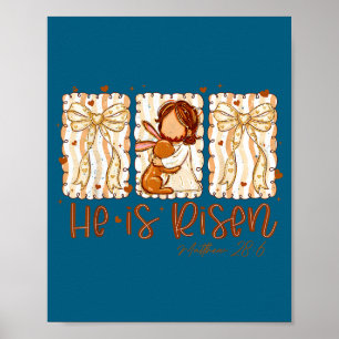 He Is Rizzin Jesus For Kids Girls Boys Women Youth Poster