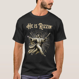 He is Rizzin Jesus Playing Baseball T-Shirt