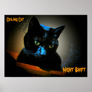 He is still watching you at night poster